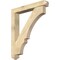 Ekena Millwork Balboa Arts and Crafts Rough Sawn Bracket w/ Offset Brace, Douglas Fir, 6"W x 38"D x 44"H BKT0604X38X44BOA03RDF - alternate 1